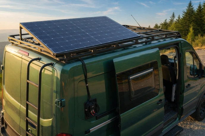 système solaire autonome batterie panneaux mobilhome