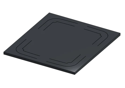 [20.22-250X250X6 MSFSB1024] Sunbeam Nova Rubber mat 6mm